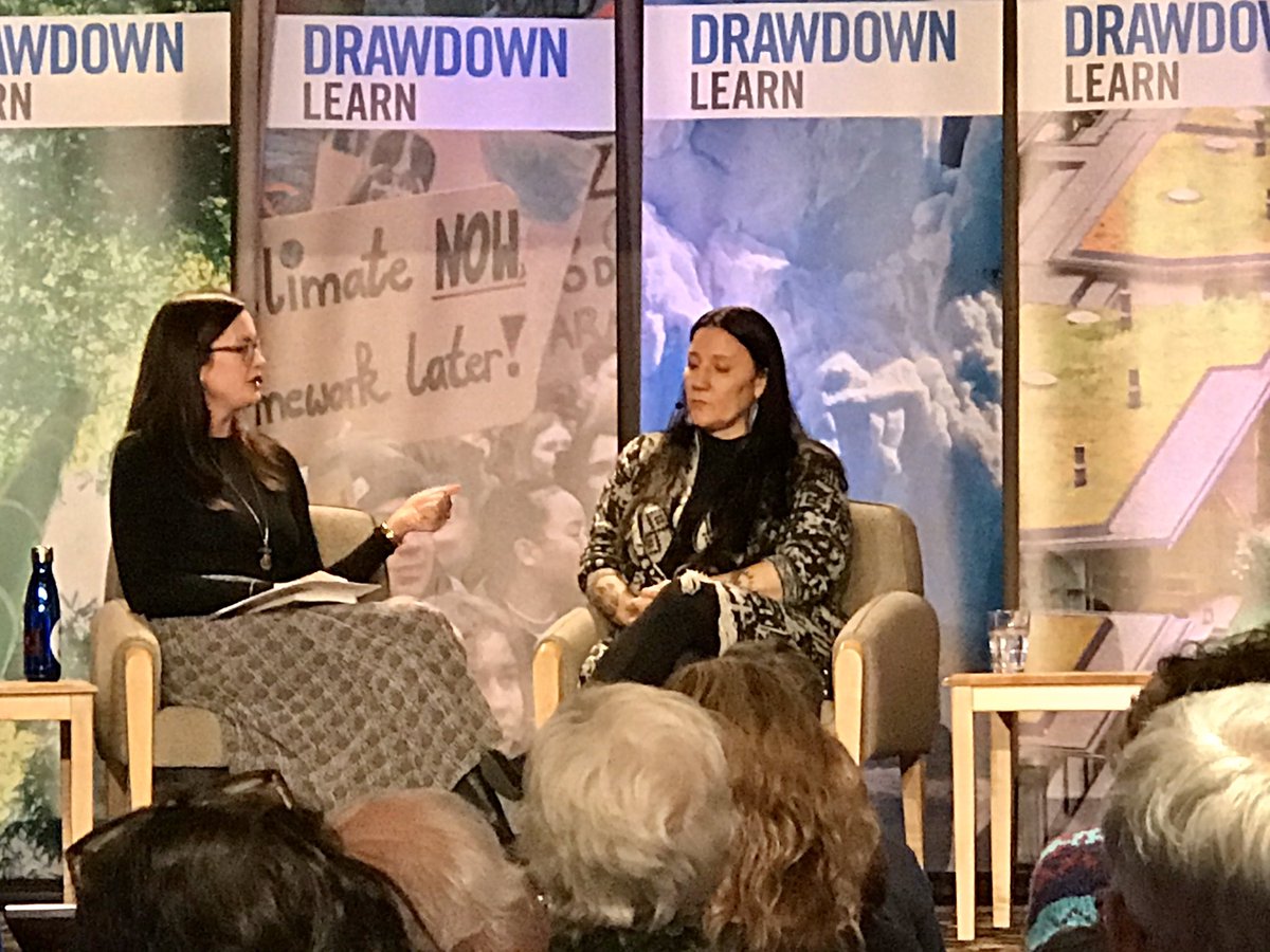 omega_institute's tweet photo. .@DrKWilkinson speaking on climate, gender equality, women’s leadership, healing and transformation with  Sherri Mitchell @sacred411 @#DrawdownLearn @Omega_OCSL #ClimateSolutions https://t.co/cR36oCkW2b