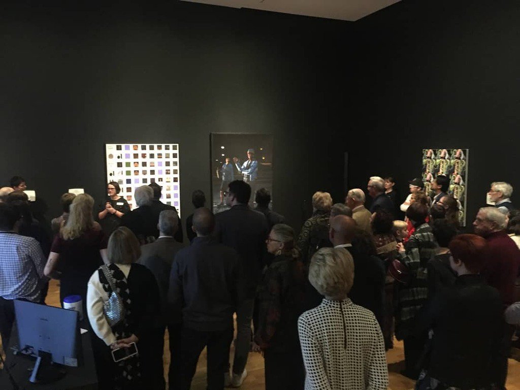 DownAndOutinLS's tweet photo. Curator @tbembnister speaking about @downandoutinlossantos works at @akronartmuseum as part of Open World video Games and Contemporary Art. 📸 By @matthewkolodziej https://t.co/pUcGj2izUo https://t.co/vTpY6dJULZ