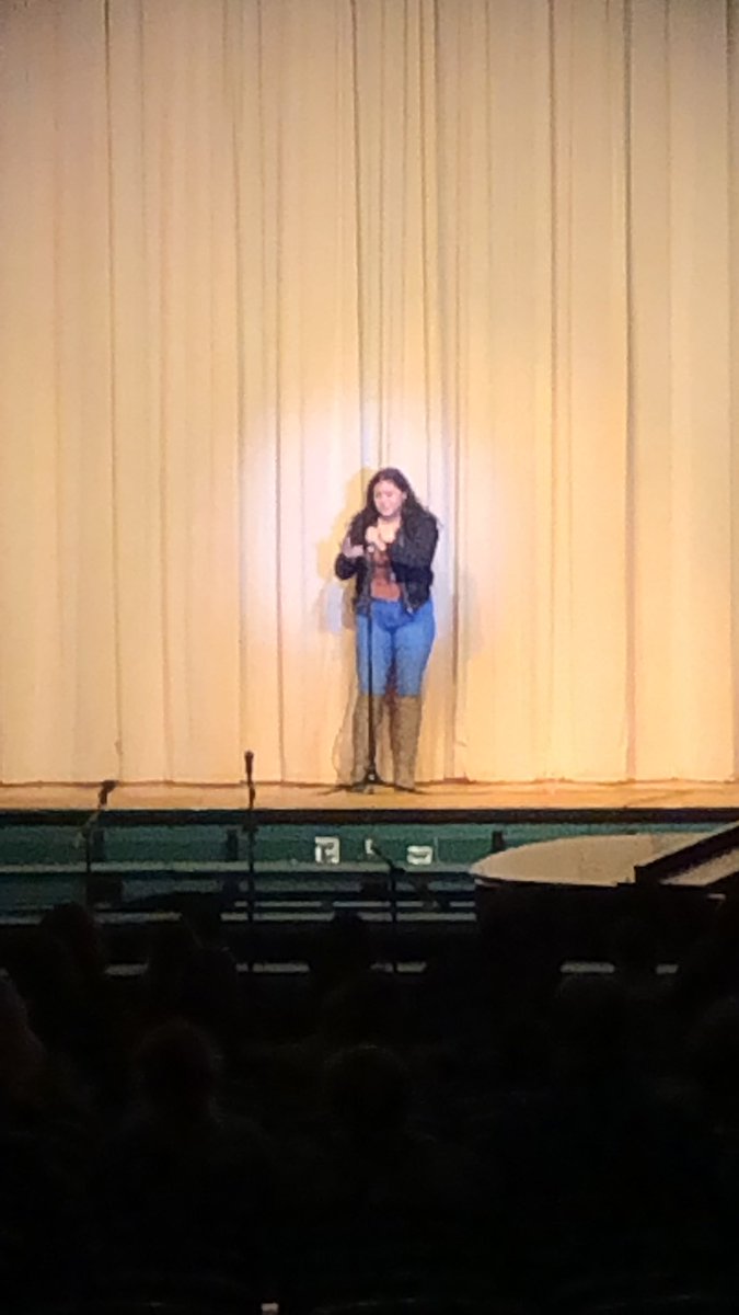 Ashley Andino-Garcia performing her powerful original poem “Broken” <a href="/GreeceOdyssey/">Odyssey Academy</a> @jeffreyhenley @GCSDsuper