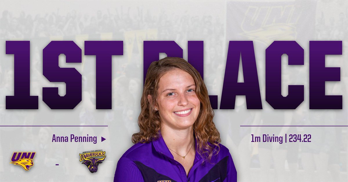 Anna Penning won 1m Diving!

#UNIFight