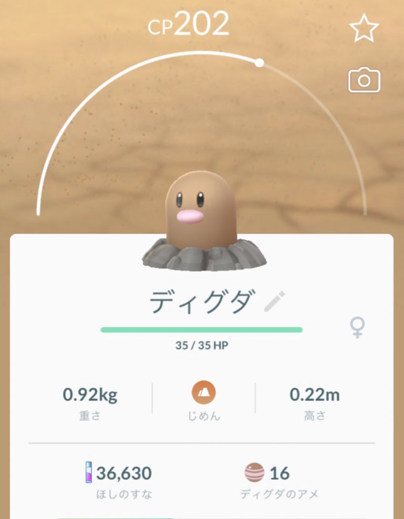 シグレの煮付け 見慣れたディグダを見つけたわい ハゲ ハゲだ このハゲディグダ個体良い奴出たら名前 ハケダ にしよ 進化したら ハゲトリオ な