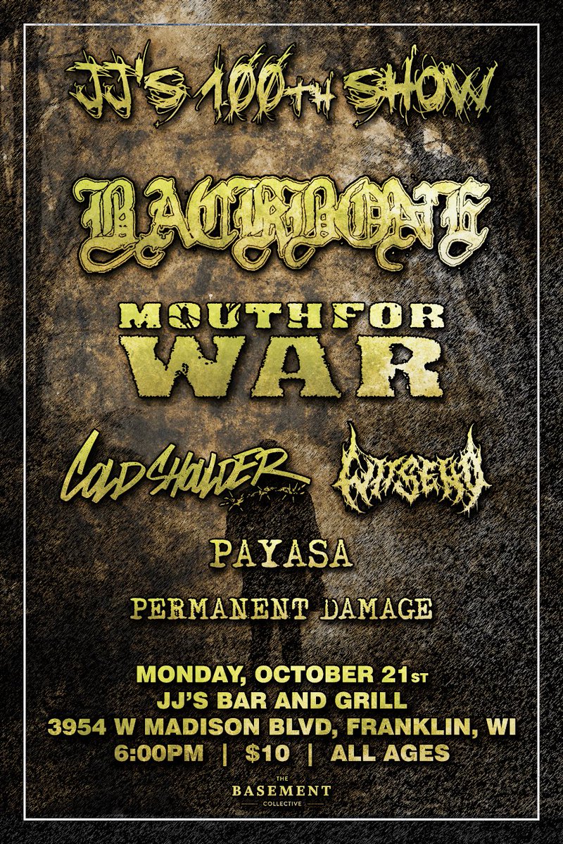 listen up you jerkoffs. this show is 3 DAYS AWAY. for WIHC.