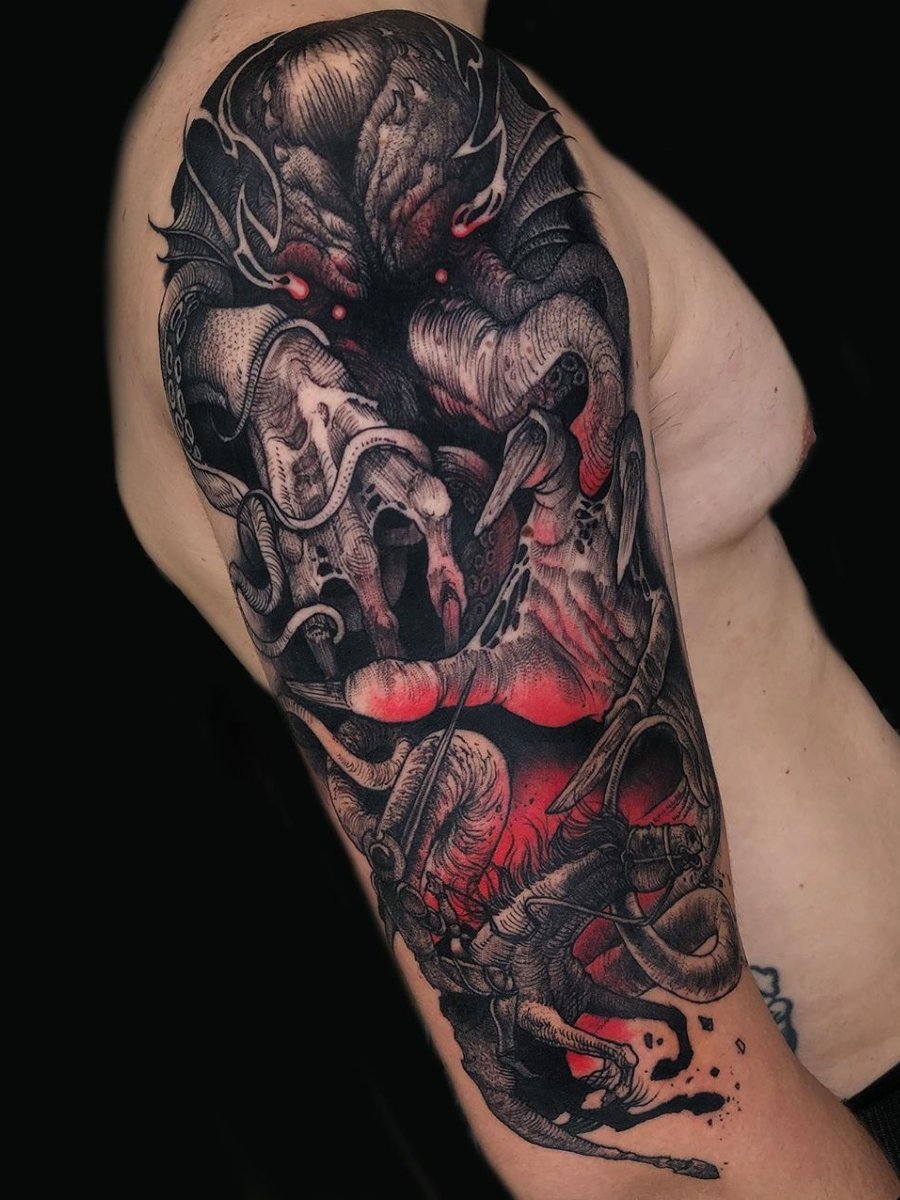 Don Quixote tattoo by Khalil Rivera TattooNOW