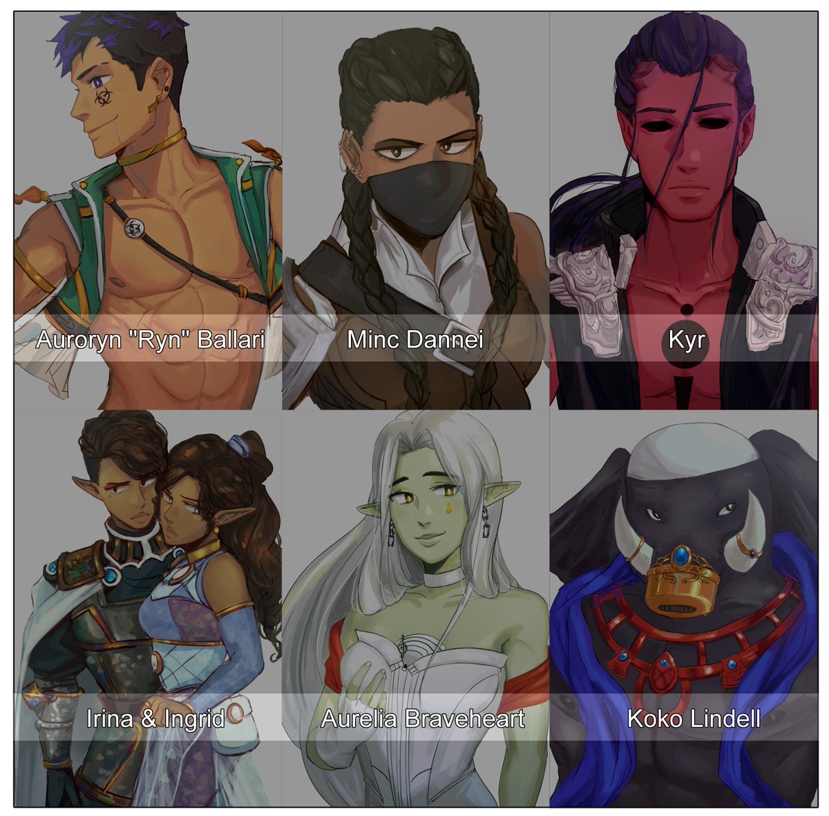 i made character designs for a one shot my friends are planning ?
#DnD 