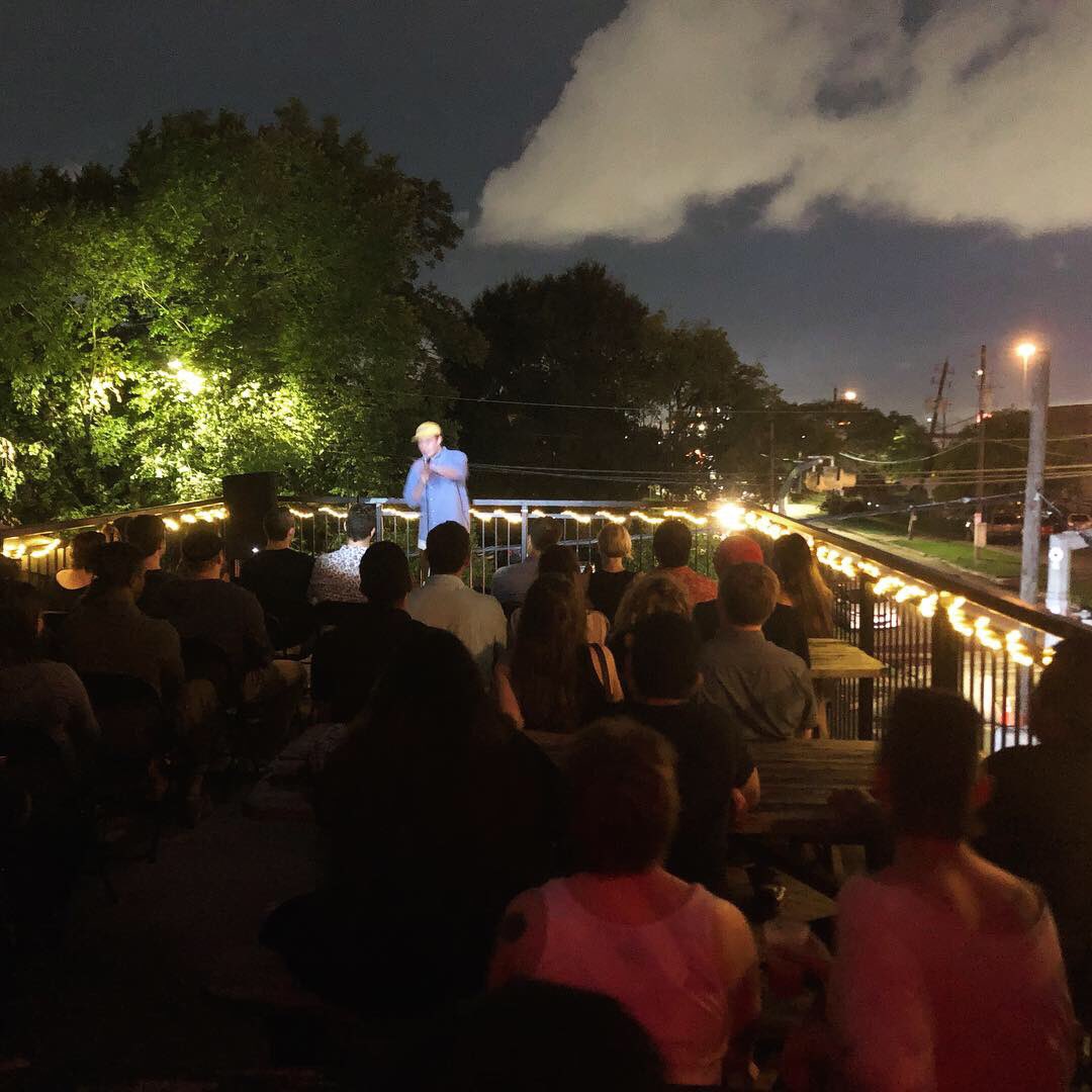 BADIDEASHOW's tweet photo. BAD IDEA is back tonight on the patio of @SecretGroupHTX with another killer lineup of comics from Austin, OKC &amp; #Houston! + FREE PIZZA from @RussosNY 🆓🍕Hosted by @zahiddewji 
#paywhatyoucan #standupcomedy #badidea https://t.co/pmjJt0K938