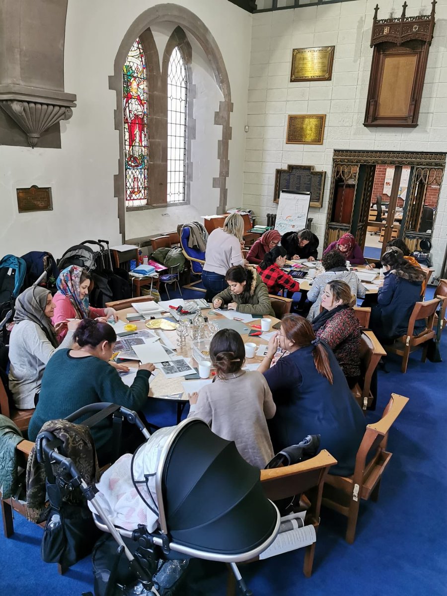 terezabuskova's tweet photo. So many lovely mothers came to my lino printing workshop this morning! These symbols will be used on the fasade of Hidden Mothers cottage in 2020 designed &amp; build by  @StudioPolpo supported by @UseItUIA @CzechCentreLnd  @ace_national @CzechBirmingham #birmingham #communityart https://t.co/qvsE3Ihfln