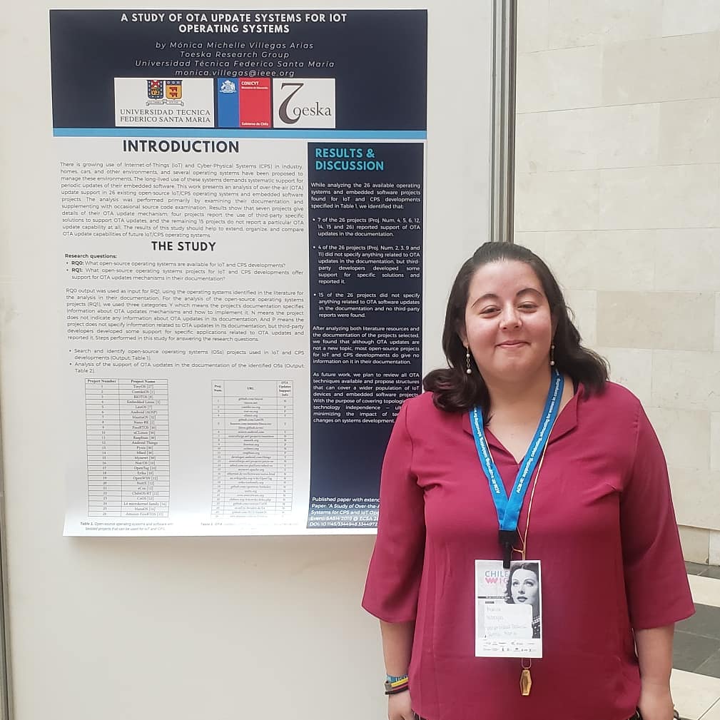 informaticaUSM's tweet photo. Alumnas de pregrado y postgrado en Sesión de Posters de @ChileWic
¡Tremenda presentación!
@usantamaria
#DIUSM #UTFSM #USM #ingenieríacivil #informática #mujeres #mujeresempoderadas #stem #brechaSTEM https://t.co/XarbATtdop