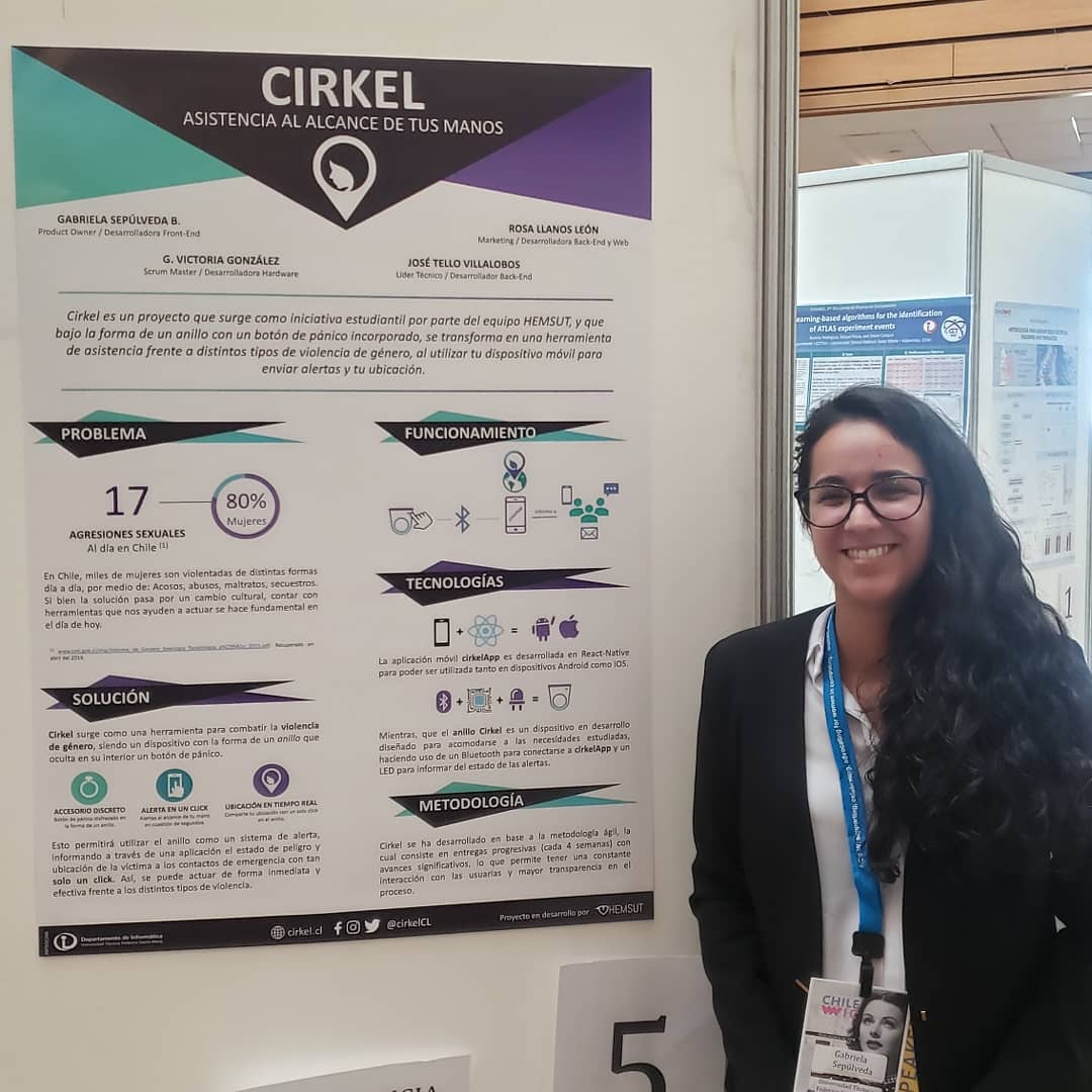 informaticaUSM's tweet photo. Alumnas de pregrado y postgrado en Sesión de Posters de @ChileWic
¡Tremenda presentación!
@usantamaria
#DIUSM #UTFSM #USM #ingenieríacivil #informática #mujeres #mujeresempoderadas #stem #brechaSTEM https://t.co/XarbATtdop