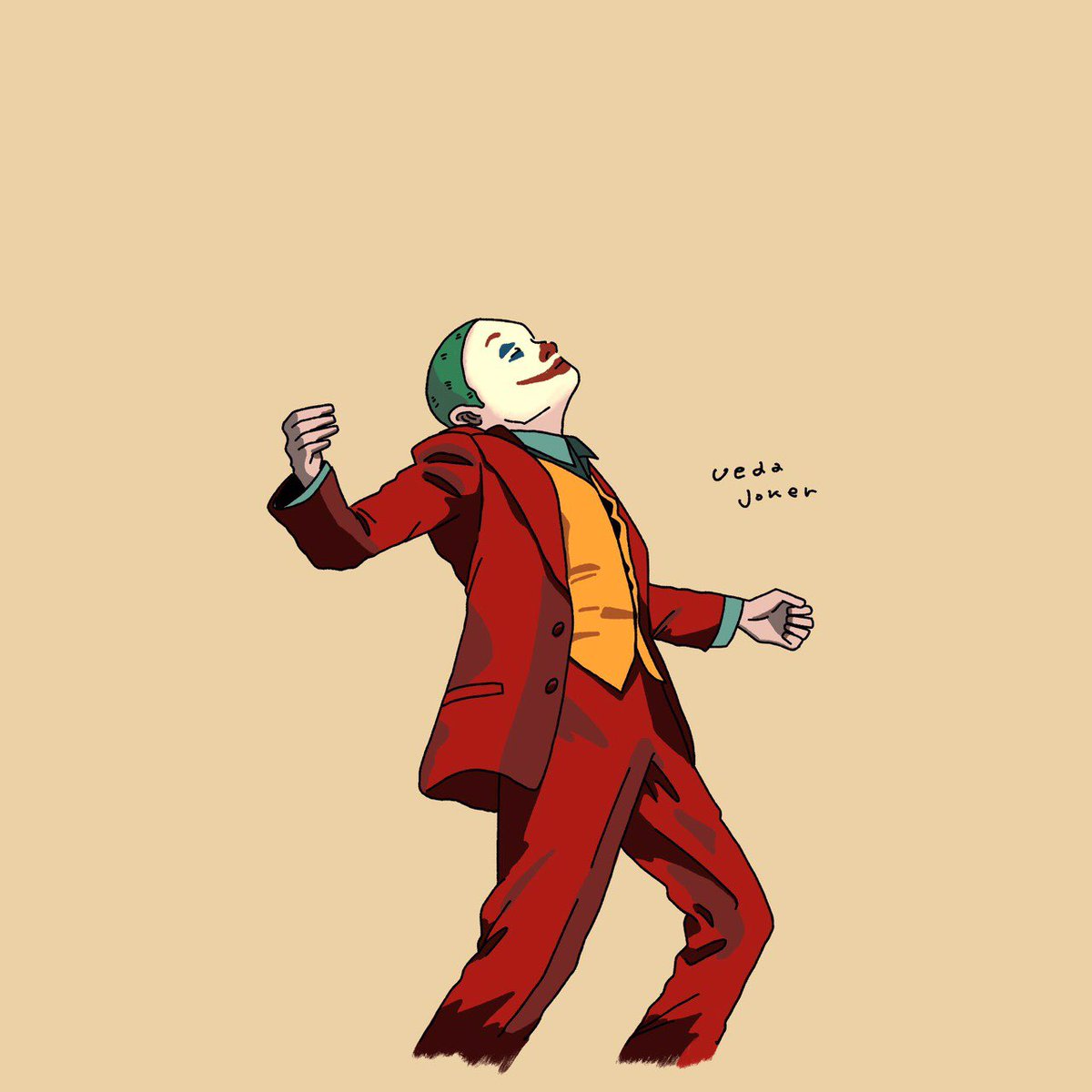 ゾフィー上田航平 A Twitter Getandchance さんが描いてくれたウエダジョーカー アイコン確定