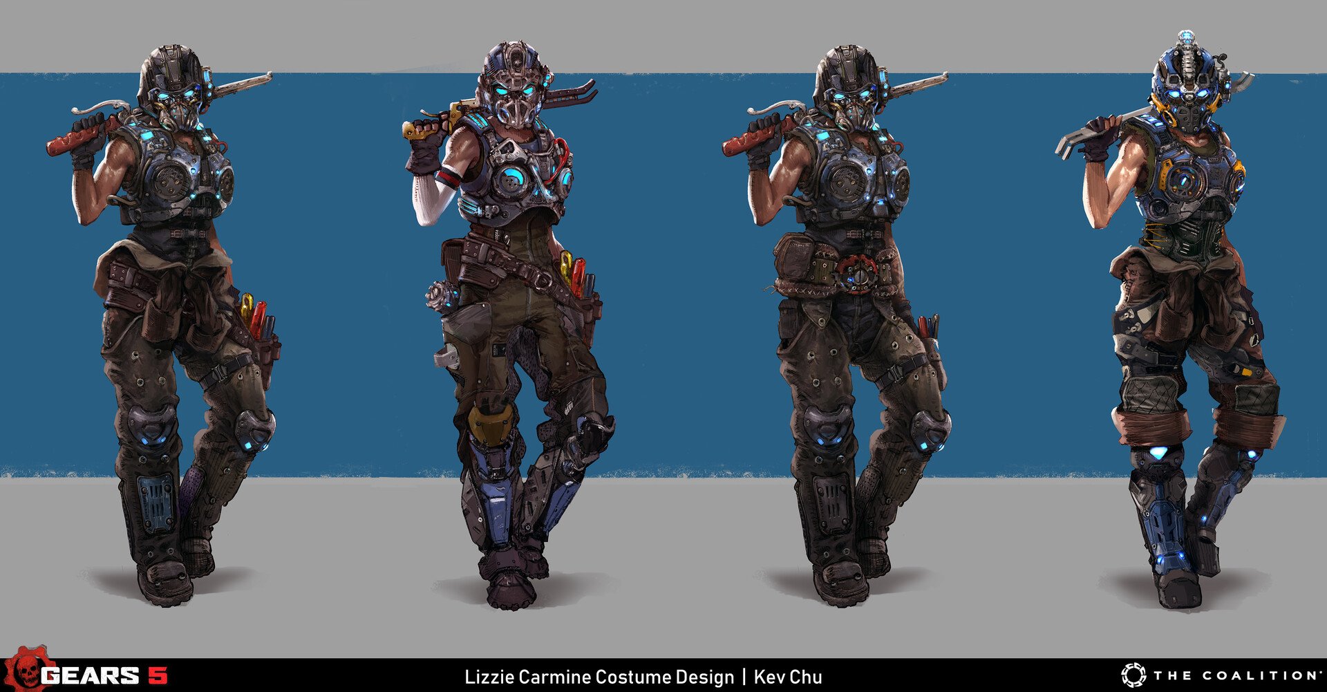 Gears Declassified - Latest on #GearsofWar on Twitter: "Elizabeth "Lizzie" Carmine  concept art by Kev Chu, Lead Concept Artist at The Coalition. #Gears5â¦ "