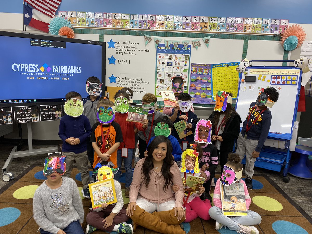 We had so much fun celebrating our reading accomplishments by making masks of our favorite book characters. 🤗📚 <a href="/CFISDHolmsley/">Holmsley Elementary</a>