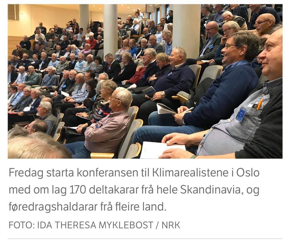 Det er overhodet ingen kjønns- eller aldersdimensjon i fornektelse av klimavitenskapen. Ingen i det hele tatt.