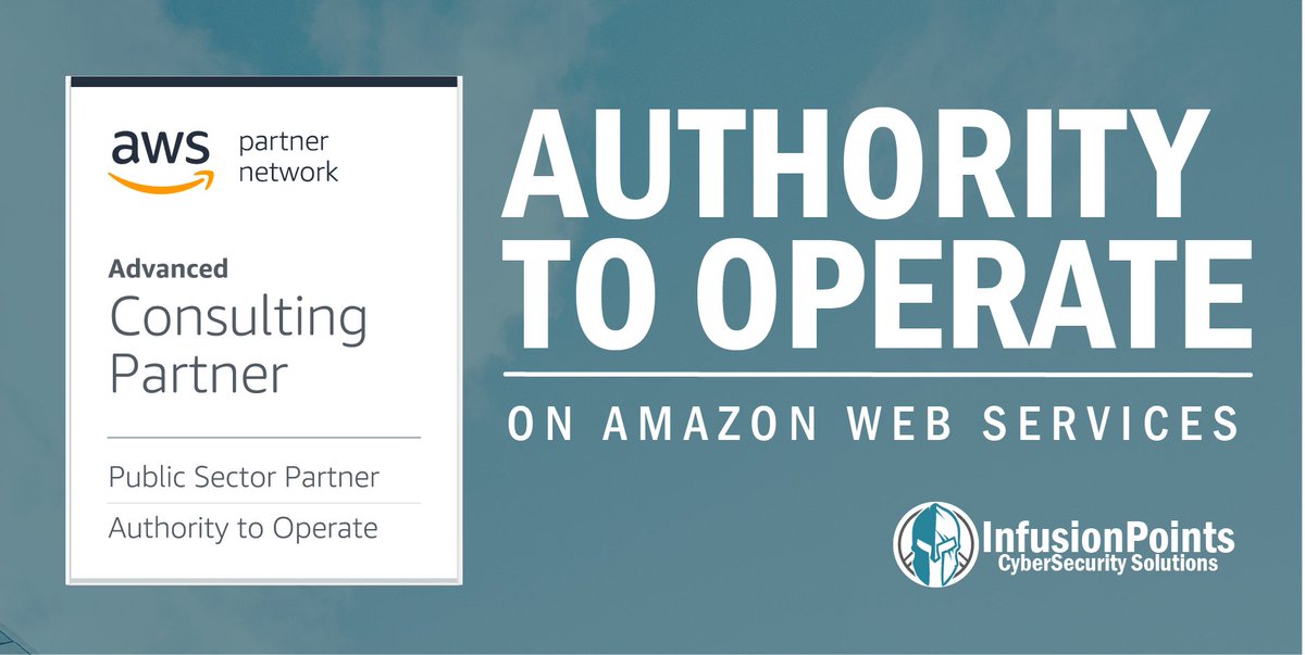 InfusionPoints's tweet photo. InfusionPoints has Been Selected as a Partner within the ATO on AWS APN Program!

https://t.co/gGbfc1PmLj

#aws #awssecurity #amazonwebservices #ato #authoritytooperate #apn #amazonpartnernetwork #cloud #cloudsecurity #partner #publicsector #consulting #amazon https://t.co/9TQuol5lhJ