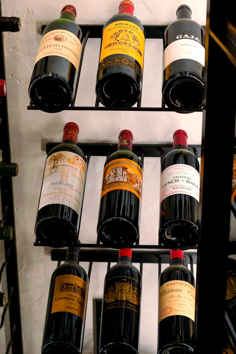 With a wine cellar like ours, the choice may be difficult 😉. Let our sommelier team find the perfect pairing for your order! 🍷 #WineCellar #Wine #AllTheFavorites #SantuariLA