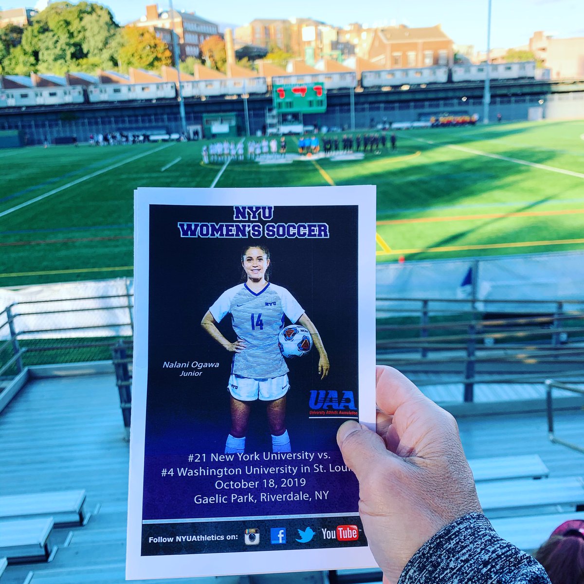 patogawa's tweet photo. Game day @nyuwomenssoccer. #letsgoviolets https://t.co/j1kmKrkzJN