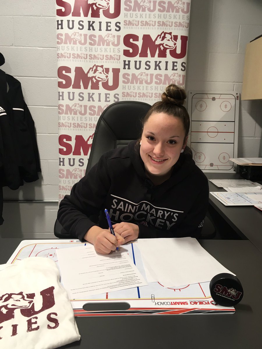 chrislarade's tweet photo. It’s been official for a bit, but we now have pictures to prove it.  Super proud that @smuhuskieswh is able to welcome @allie_barter17 for our 2020-21 season. #followingfootsteps https://t.co/ehCw1ED3Pt