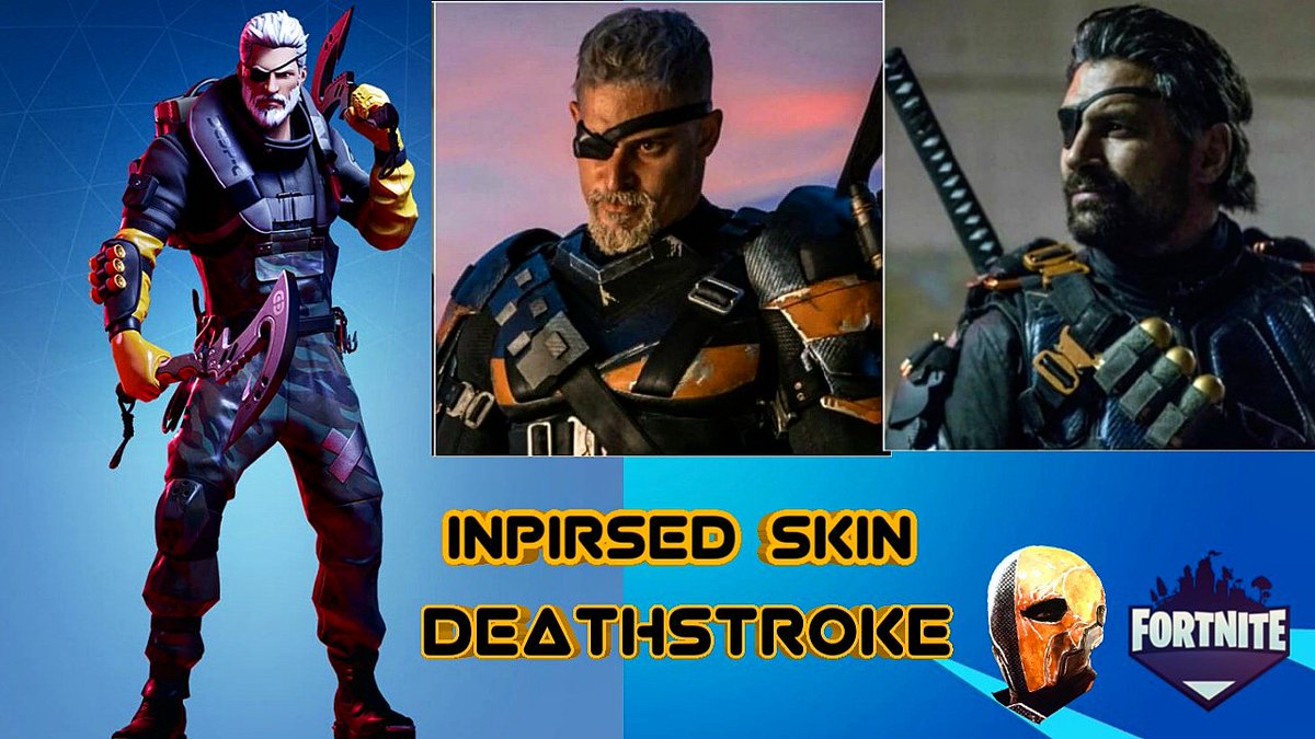 FortniteFanat19's tweet photo. Doesn't riptide look like deathstroke from titans and arrow??? #fortnite #epicgames #ripitide #deathstroke #inspiredskin #dctitans #arrow #dc #dccomics #dcuniverse #dcu @FortniteGame @EpicGames @TheDCUniverse @DCComics @DCUTitans @CW_Arrow https://t.co/lD220mllYE