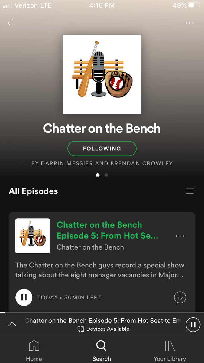 ChatterBench's tweet photo. Episode 5 of chatter on the bench is uploaded and now available to listen. In this episode the chatter is all about the managerial openings in MLB this offseason. Go check it out and give it a listen! https://t.co/5r3D9WX3ab
