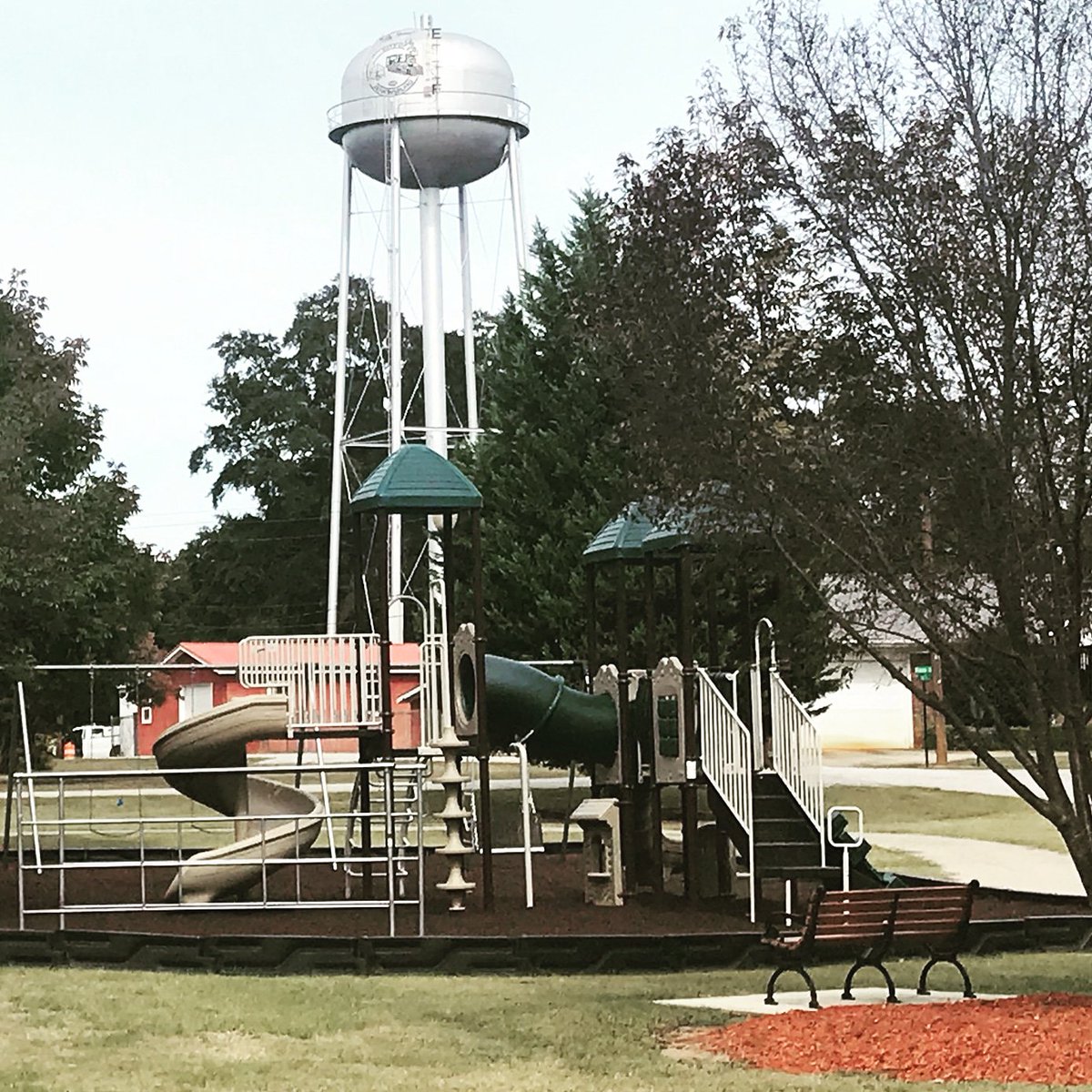 JenkinsburgGA's tweet photo. The dedication of the Clair S. Jones Memorial Playground will take place at 10:30 AM tomorrow, but we are cancelling the BAR-B-CHOO-CHEW Festival due to inclement weather. https://t.co/rXPvgoKU9n