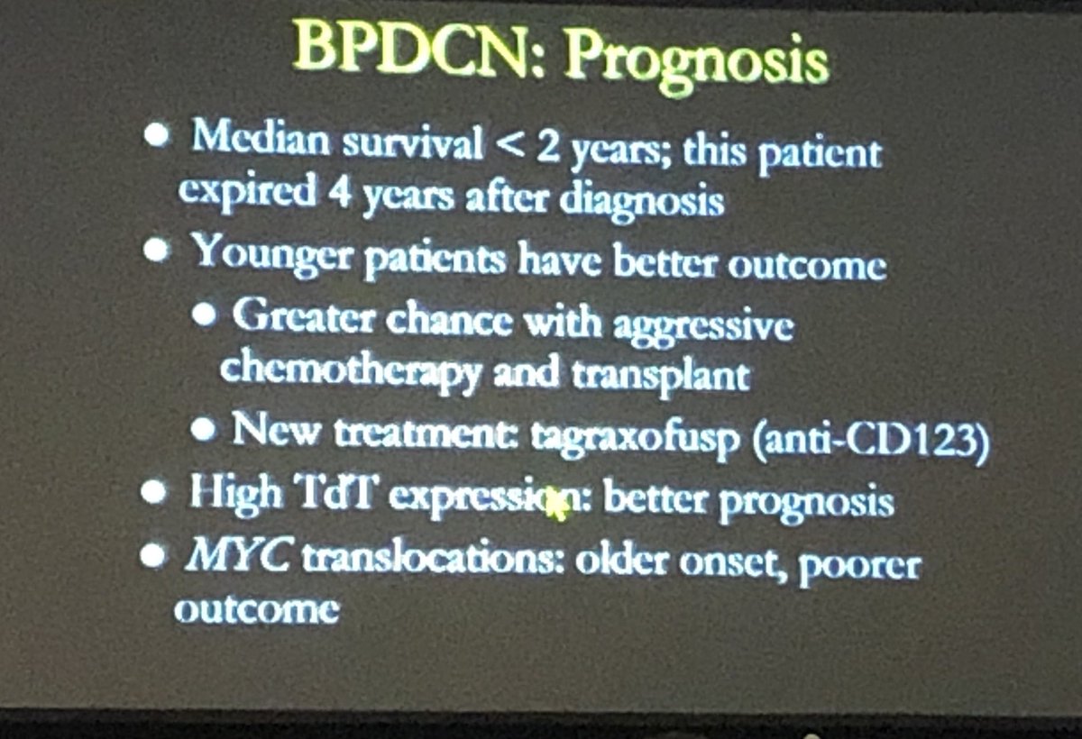 Lauren Stuart MD,MBA (@drlaurenstuart) on Twitter photo .cassarino_david describes characteristics of blastic plasmacytoid dendritic cell neoplasm and new treatment with anti CD123 (tagraxofusp). Reminds me of case series we published bit.ly/2MqUPbO #asdp19 <a href="/ASDPTweets/">American Society of Dermatopathology</a> .cassarino_david describes characteristics of blastic plasmacytoid dendritic cell neoplasm and new treatment with anti CD123 (tagraxofusp). Reminds me of case series we published bit.ly/2MqUPbO #asdp19 <a href="/ASDPTweets/">American Society of Dermatopathology</a>
