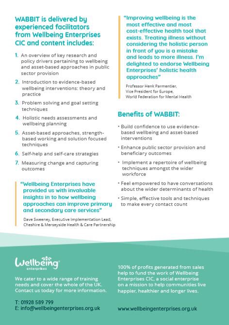 WEcic_'s tweet photo. Want to learn #topstips &amp; #briefinterventions so #everycontactcounts when supporting #people ? Try our #WABBIT training &amp; put yourself in the #drivingseat to respond to #socialneeds #assetbased #wellbeing #solutionfocused #integration https://t.co/8MAljlzUpy