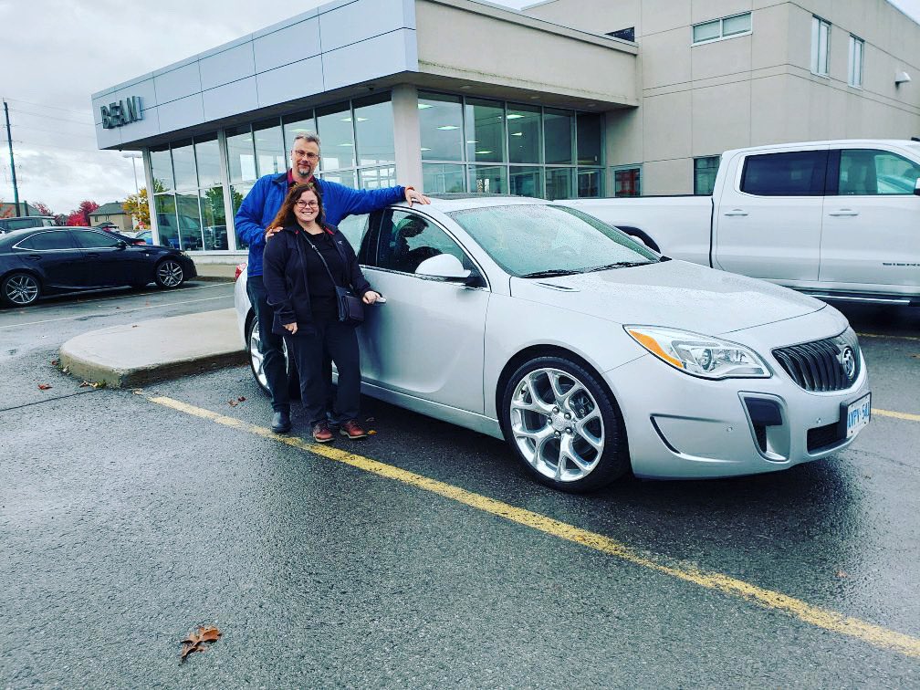 Dawn and Neil were very excited to pick up their 2016 Regal GS AWD from Sales Pro Andre Roy! Thank you so much for your return business and enjoy the awesome Regal! #Buick #Regal #CertifiedPreOwned #ReturnClients #ThankYou #BeanCars #FunAtBeans