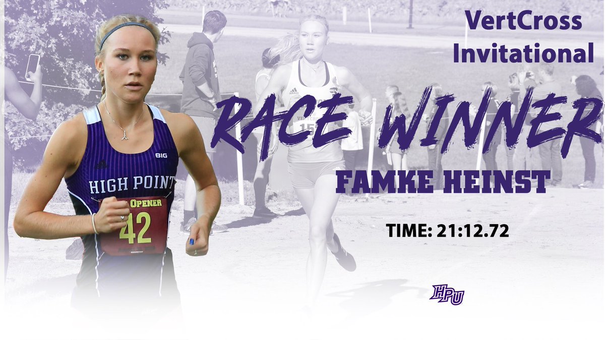 What a VertCross for the women! Panthers win as they score 47 points for first! Famke finished first with a time of 21:12.72!

#GoHPU
