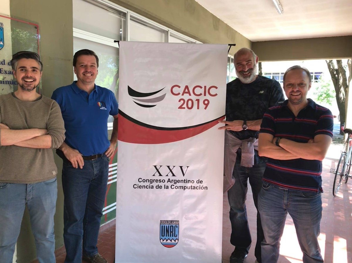 HernanWilkinson's tweet photo. Un placer haber compartido dictado el curso de #TDD en la #CACIC2019 junto a los cracks de Nazareno Aguirre, Marcelo Frías y Federico Olmedo. Muchas gracias! https://t.co/JCtmrYHmSI