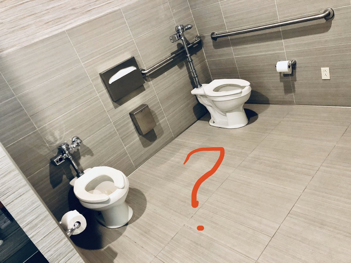WorldWideLiveCE's tweet photo. Speaking for the @NatlAllianceEd in the @CityofFresno at a @Marriott Hotel and this is a first: “His &amp; Her Toilets!” Ha-Ha-Ha! For the couple that poops together. Gonna have to consider this on the next remodel. https://t.co/l7UcKGiinc