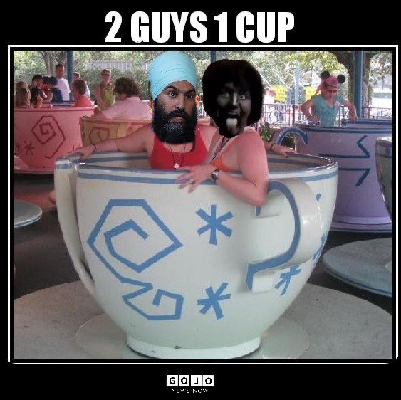 GMatwiv's tweet photo. And I raise you a 2GUYS1CUP

✈️#AbolishGST✈️
✈️GSTMustGo✈️

#TrudeauMustGo #ButtsMustGo #ObstructionOfJustice #MckennaMustGo #SNCLavalinScandal #AllLiberalsMustGo 
#FreelandMustGo #HousefatherMustGo #HussenMustGo
#KhalidMustGo #TrudeauTheHyprocrite #TrudeauBlackface #deFundCBC https://t.co/QhpgVRbpXo