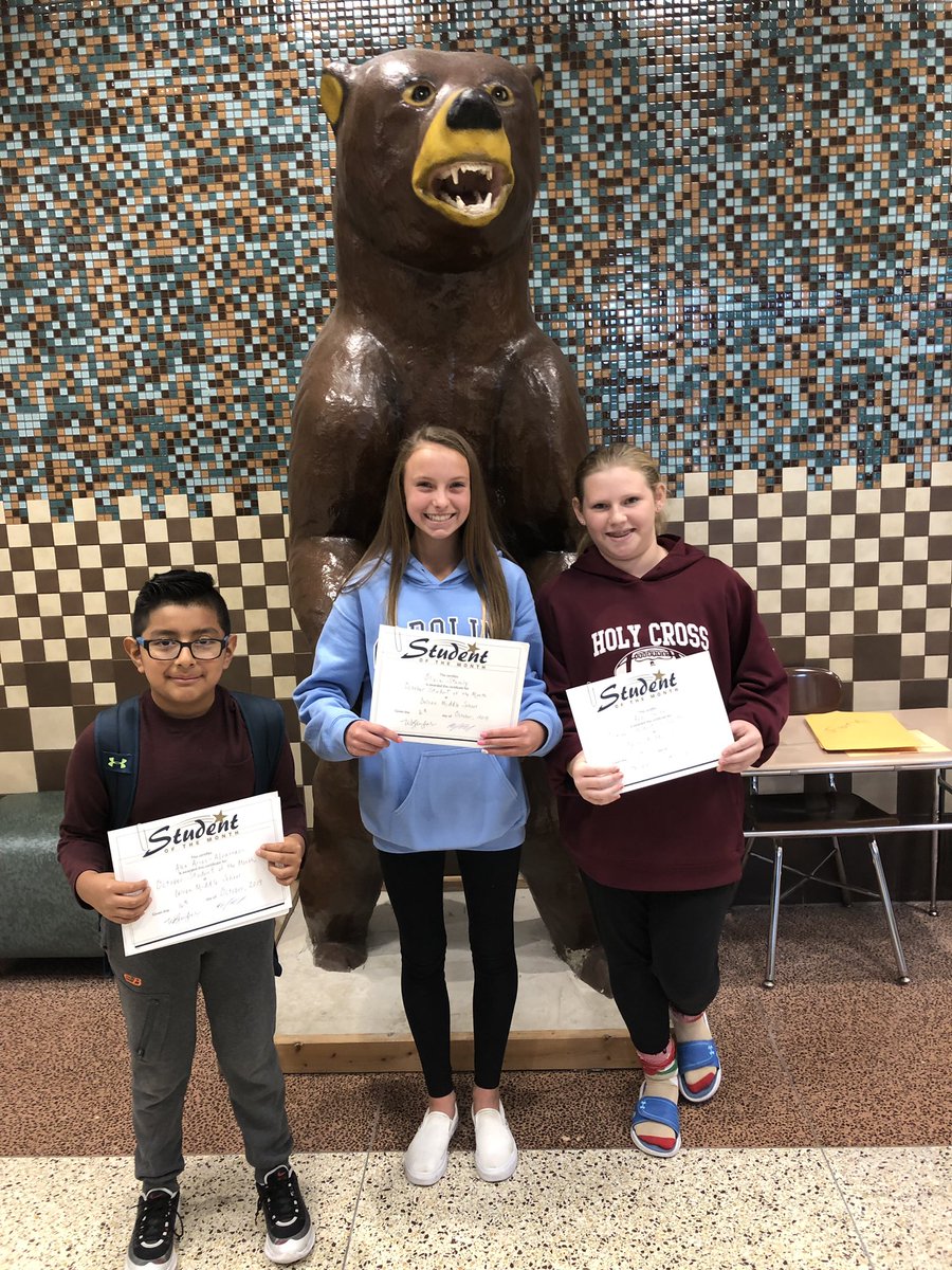 Mchale7Mike's tweet photo. DMS is excited to announce our October Students of the Month!  These children are model students both in and out of the classroom. They also display the attribute of positive citizenship toward their classmates. Congratulations!  #DMSBEARS @WDeVicaris https://t.co/JO8OQOMkXe