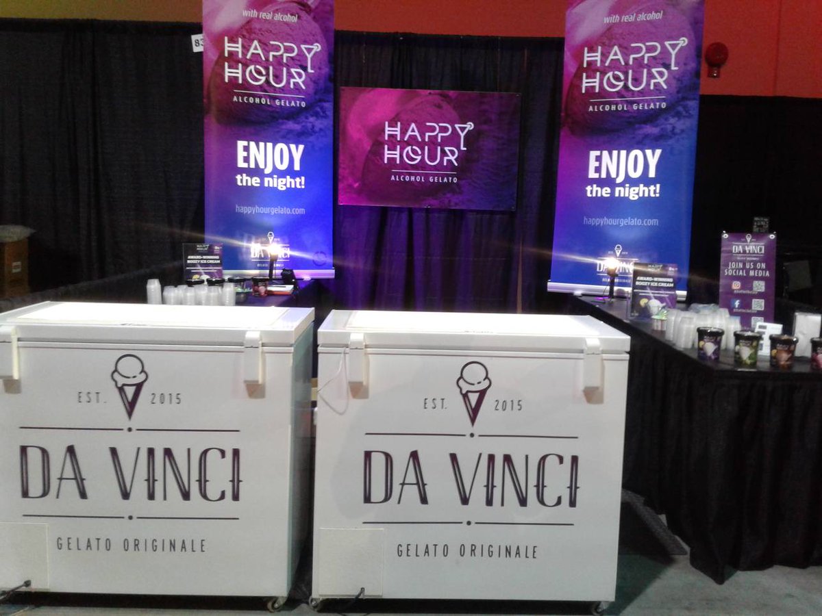 HappyHourGelato's tweet photo. Ready to go for the Calgary Rocky Mountain Wine &amp; Food Fest! Come try some life-changing #BoozyGelato 😎👌
#YYCFood #YEGFood #gelato #dessert #highlife #RMWFF https://t.co/83m0X15Pho