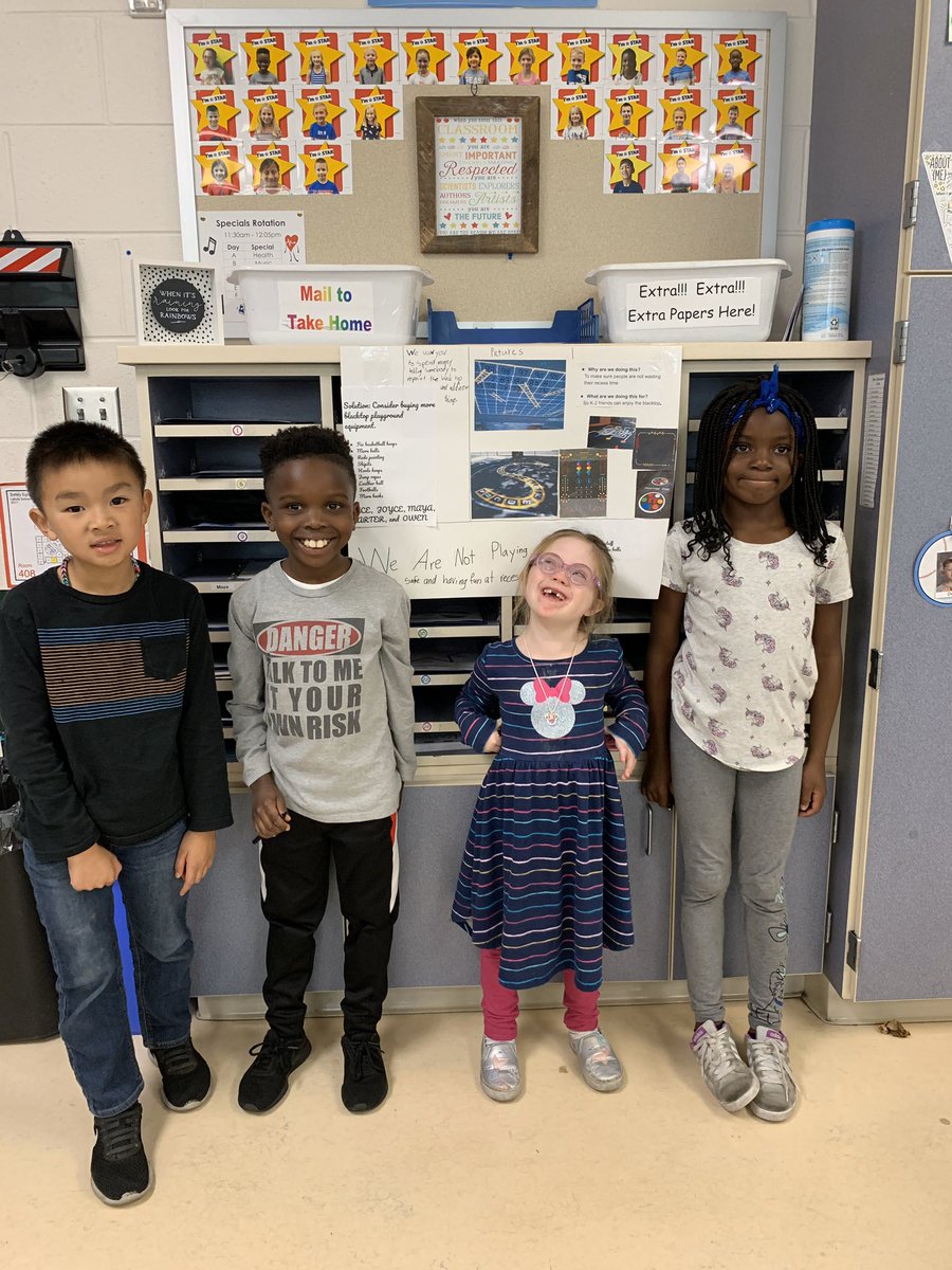 Today was a big day.  ⭐️ We shared our <a href="/Inquiredlearn/">inquirED</a> persuasive ads to influence <a href="/WyandotECS/">WyandotECS</a> principals to improve the blacktop playground.  It worked!  We have been invited to attend the next PTO meeting.  Improvements cost 💰! #WEshinebright #WEareLakota