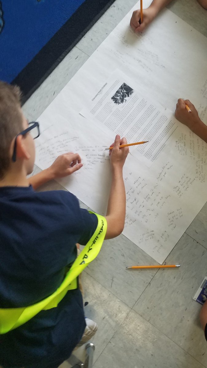 bekper's tweet photo. Anger, sadness, and giving up chocolate, were some of our reactions after reading and writing our thoughts about child labor and harvesting cocoa beans for chocolate. So many great discussions through the use of a non fiction article! @CitrusParkES @HCPSRead @HCPSArea2 https://t.co/4ylAynEiF6