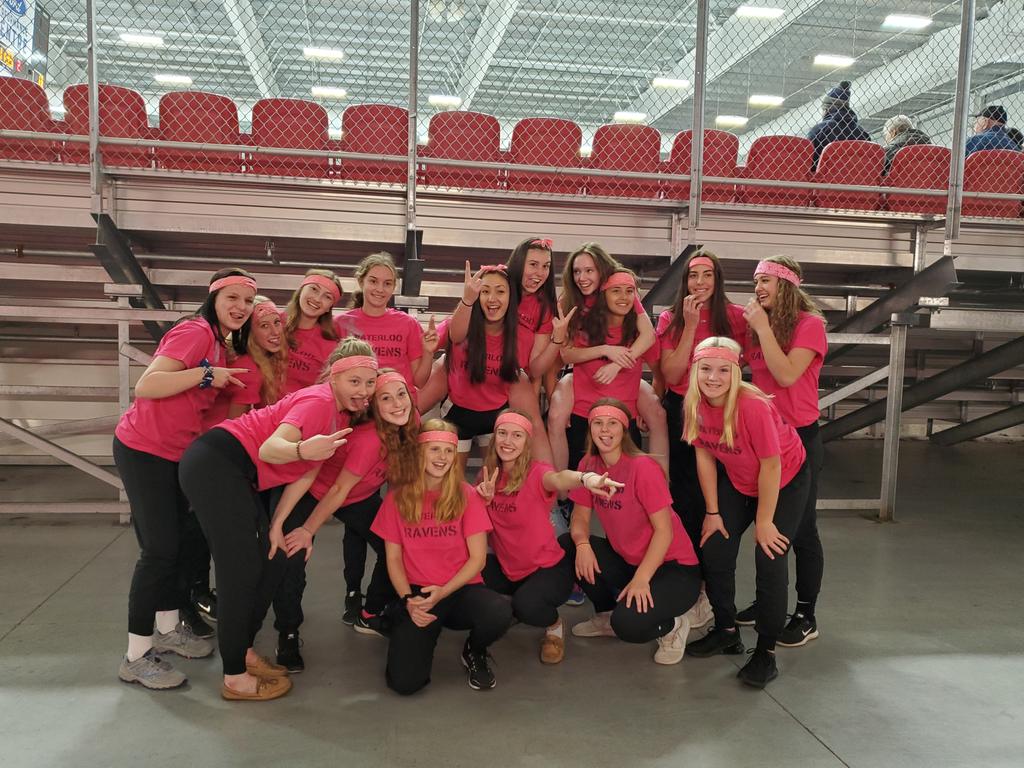 RavensMAA's tweet photo. Its Pink the Rink fun in Etobicoke...then time to get to business! Go Ravens. https://t.co/vLqkLc16tX
