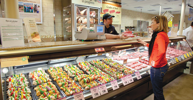 Howecorp's tweet image. Study finds that grocers can grow meat category “interest and activity” by teaching customers about the wide range of protein options available at the #meatcounter: ow.ly/HCJk50wL6kM #Howeice