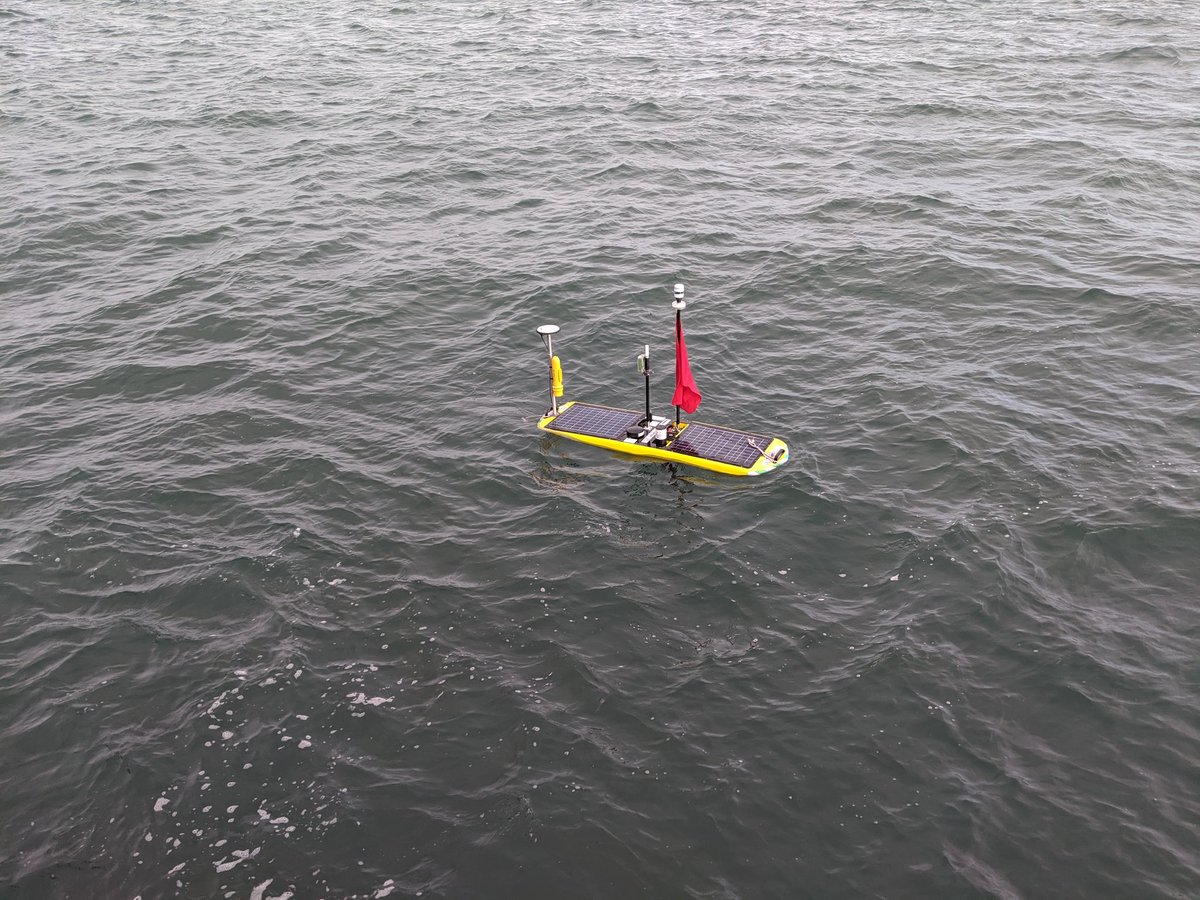 Waveglider recovered safely after the pilot acoustic survey dodging trawlers in the Farne Deeps. Just downloading the data from the SoundTrap. Should give us a first idea of the occurrence and foraging occurrence of white-beaked dolphins in the area.