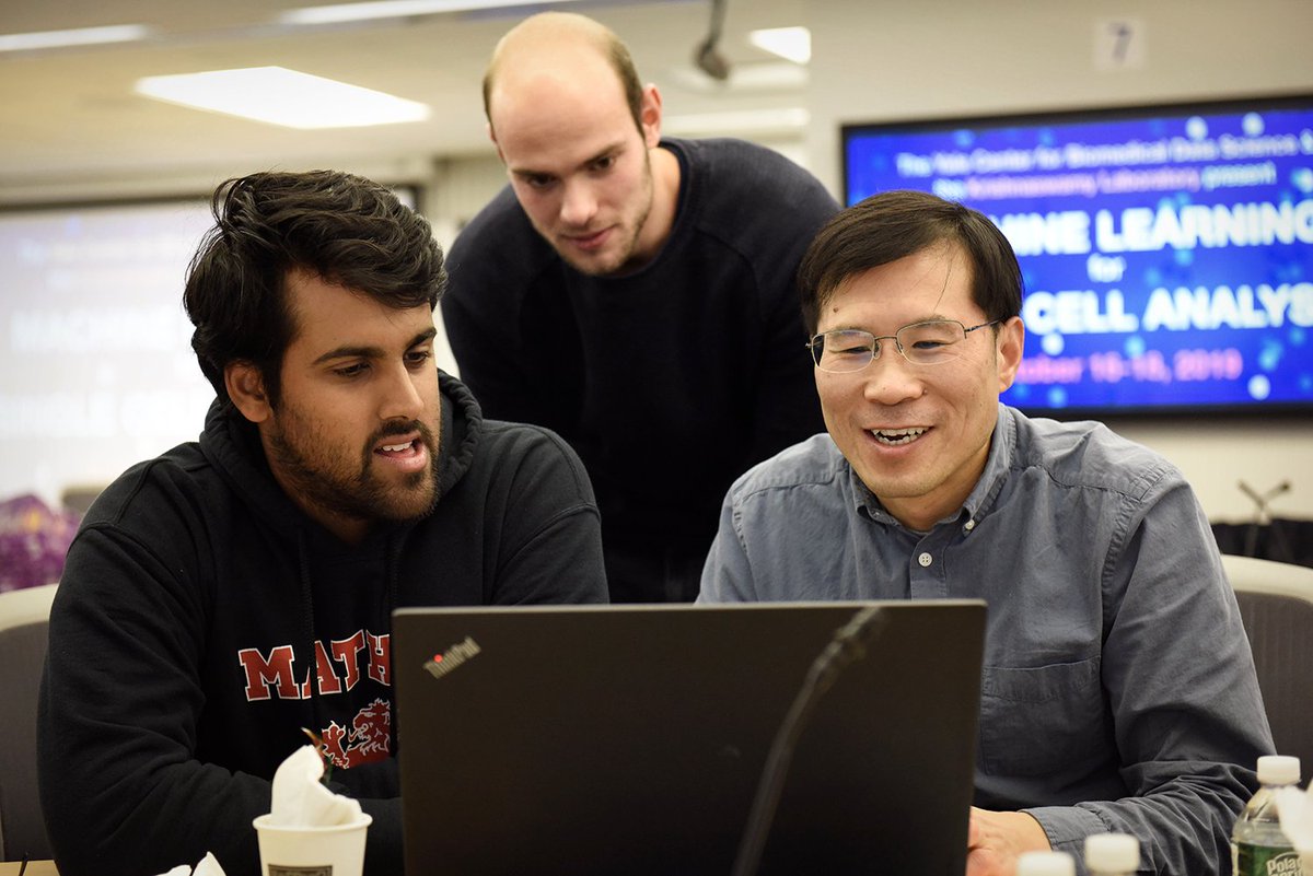 DBBurkhardt's tweet photo. Thanks for all the help from our dedicated TAs at the #YaleML Machine Learning for Single Cell Analysis workshop with @KrishnaswamyLab and @YaleData! We couldn't have put on this event with all of your support! https://t.co/0BkT99rPOa