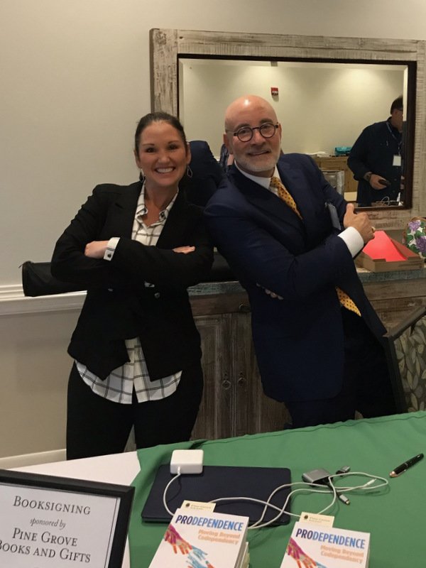 pinegrove's tweet photo. At the 36th Annual Gulf Coast Conference on Addiction and Recovery in Orange Beach, AL. Thank you to everyone who visited us at the Pine Grove booth and joined us for a special book signing event with Author and Therapist Dr. @RobWeissMSW at the Pine Grove Books & Gifts table. https://t.co/mXI7FIS4NH