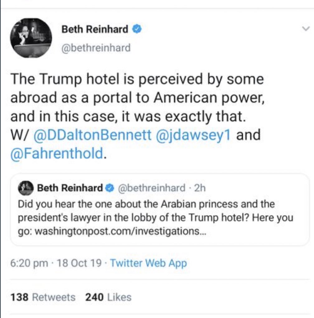 LadyVelvet_HFQ's tweet photo. A coincidental meeting that happened to be in a nice hotel. Big deal. I wish you would focus on what the core matter is. That @RudyGiuliani was kind enough to listen to my problem and tried to help. Your tweets are unappreciated and my child is suffering because of you. #HelpHend https://t.co/f9E7GMPoEh