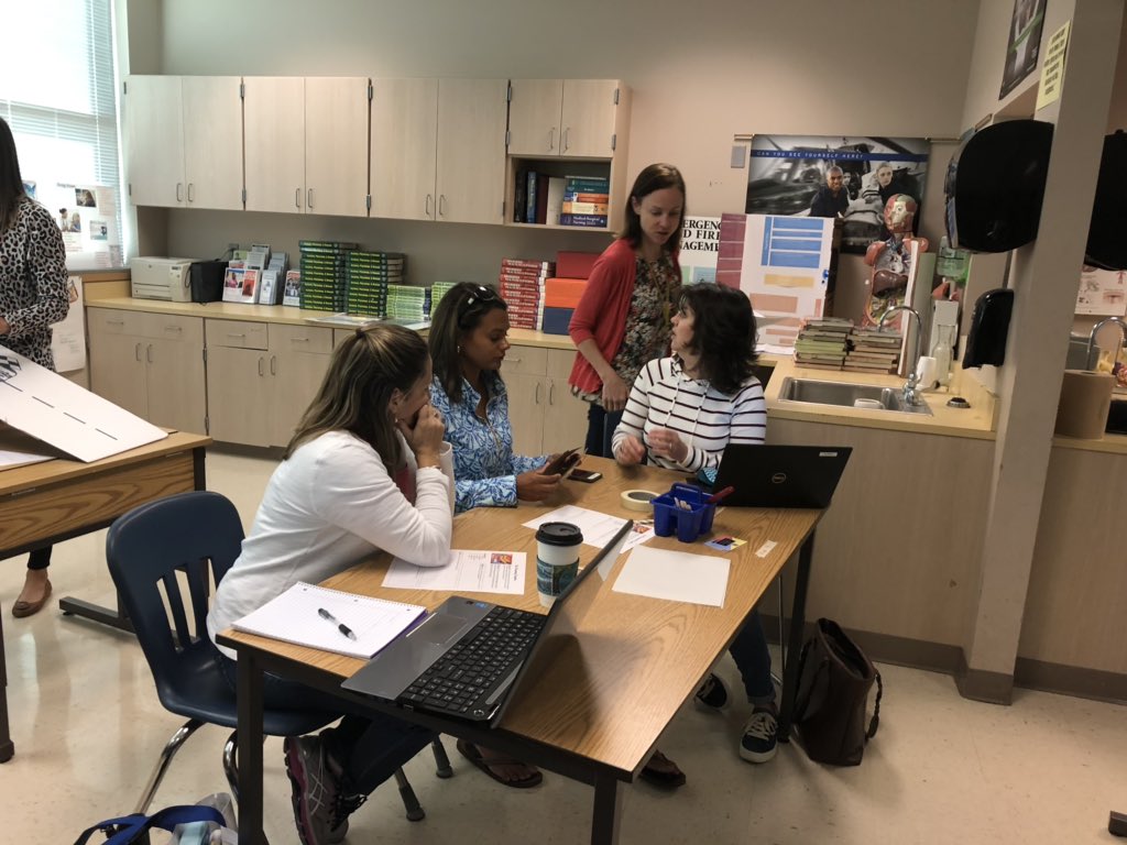DareLibrarians's tweet photo. Dare county librarians enjoyed presenting at the DCS Ignite Professional Development Day. There was grant writing, Storybook Stem, Difficult Books and so much more.#IgniteDCS https://t.co/9pHXJp9POi