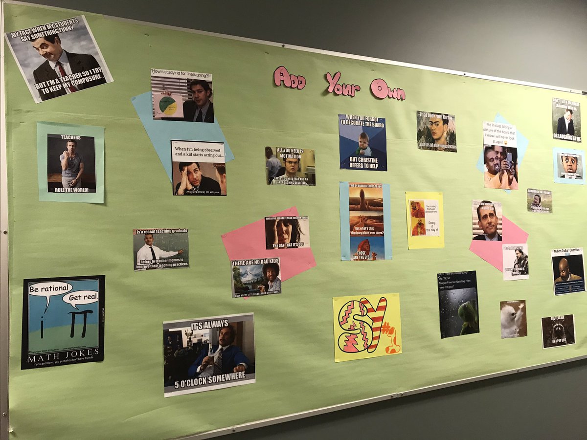 The #unbced bulletin board challenge. Each cohort decorated a board. Contest aside, it’s very interesting to see the personalities of each cohort and the order in which the decorated boards emerged. Great job everyone!!!
