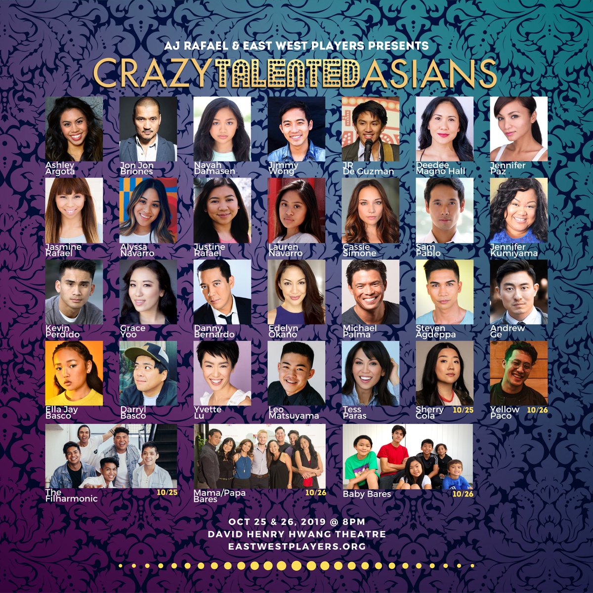 This #lineup for #crazytalentedasians is #legit #craycray #lit #tothemax! I’m just trying to #keepit100 for you! So if you’re #HundoP w/me, you better get your tix #ASAP! 
Just saying...listen to your #mom ❤️ <a href="/ajRAFAEL/">aj rafael</a> <a href="/EWPlayers/">East West Players</a> 
#artists #lathtr 

eastwestplayers.org