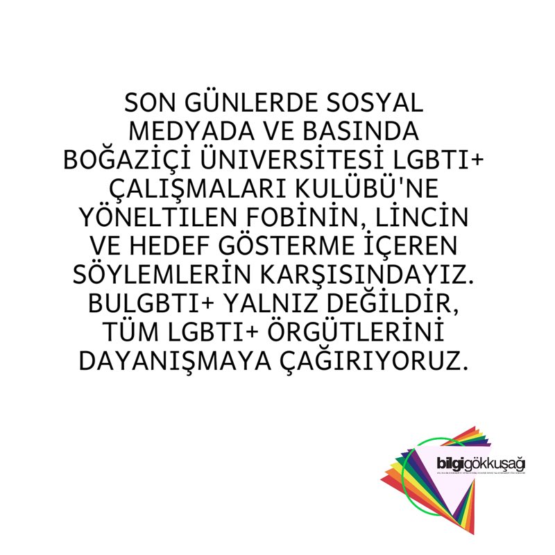Bilgi Gökkuşağı | BÜLGBTİ+ (@bilgirainbow) on Twitter photo 