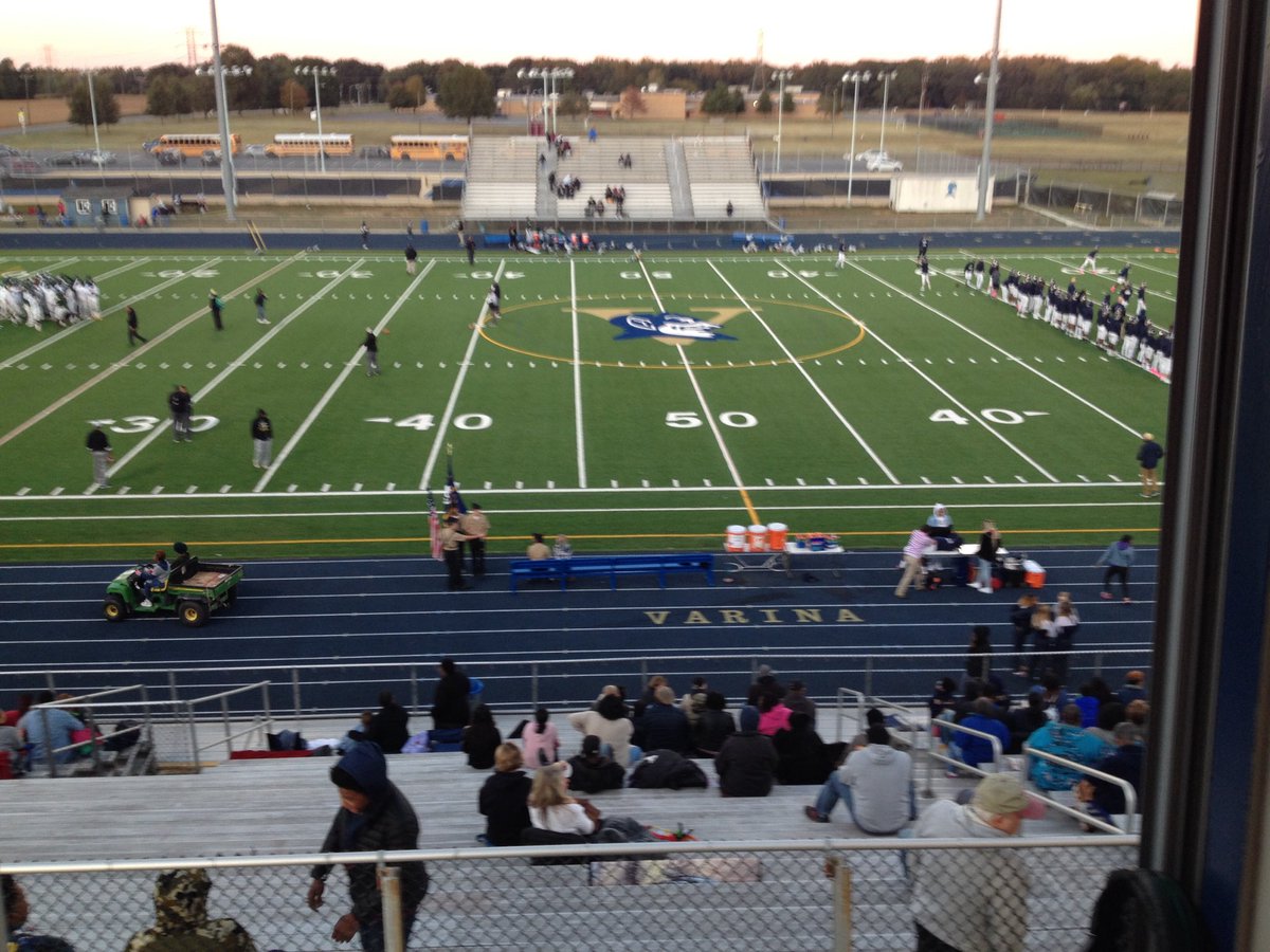 RadioTechie's tweet photo. Tonoight's office view! Henrico visits Varina.  The game of the week on SportsRadio 910 the Fan &amp;105.1FM https://t.co/0imSvfaPfd