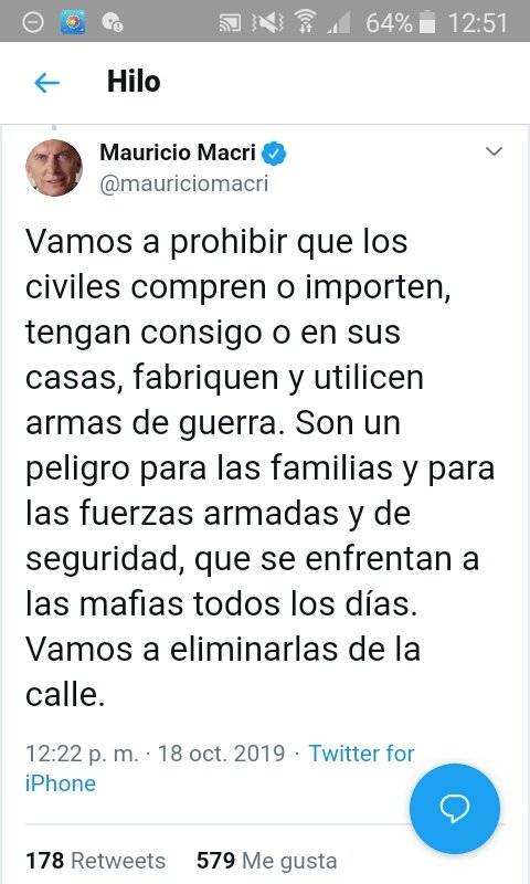 BVSantaFe's tweet photo. Desde #BanderaVecinal rechazamos y repudiamos este nuevo intento del gobierno totalitario y antidemocrático de @mauriciomacri , de pisotear la libertad del pueblo argentino y de dejarlo indefenso ante los delincuentes. https://t.co/Rgf96vWgUz