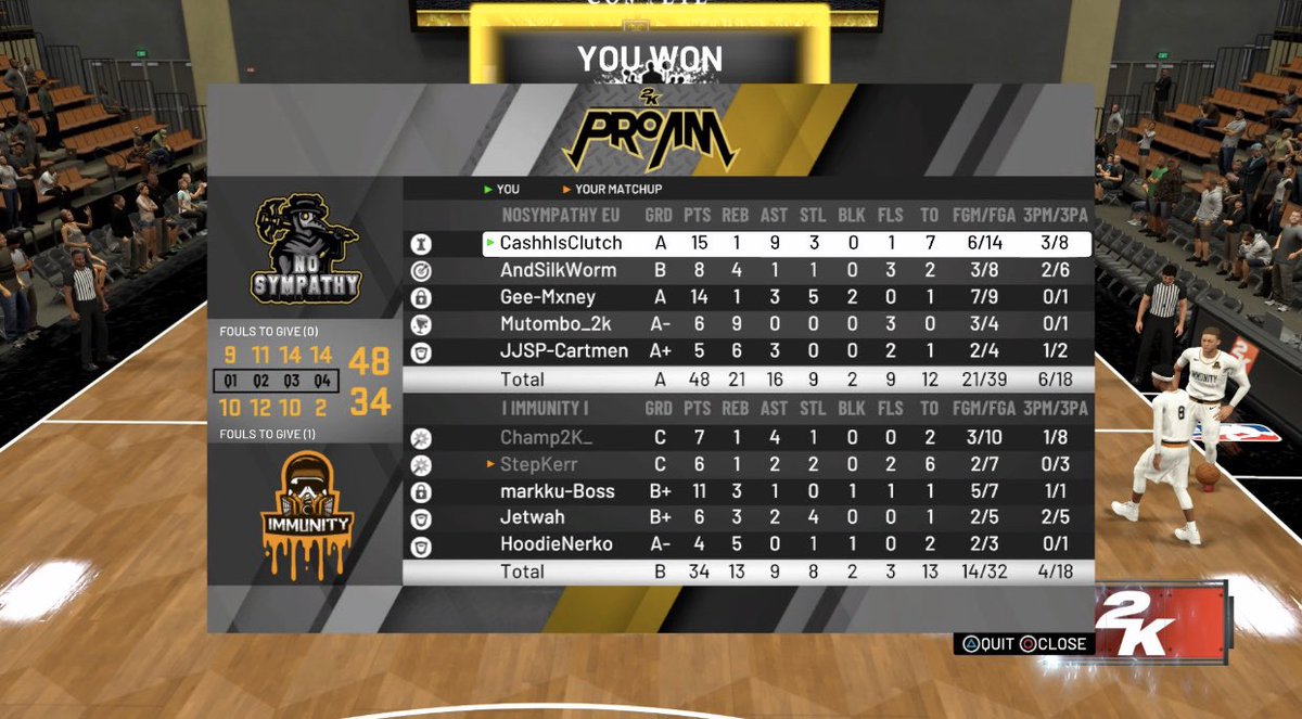 GG and thanks to these teams for playing matchups against us the last few days!