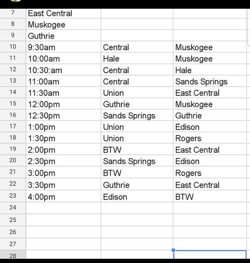 First scrimmage of the year tomorrow At Rogers high school come support! #GoldRush