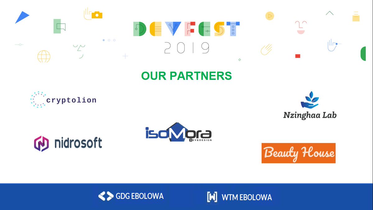 gdg_ebolowa's tweet photo. Nos partenaires sont déjà prêts et vous? Vite enregistrez-vous 👉👉https://t.co/EKT3f5oh09
#DevFest #Ebolowa #GDGEbolowa #DevFestEbolowa https://t.co/86lj8wLo8h