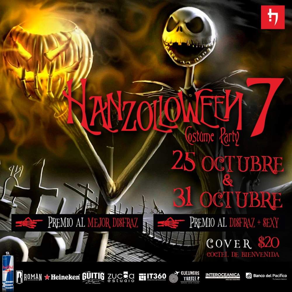 HanzoEcuador's tweet photo. Prepara tu diafraz para la fiesta más esperada del año, HANZOLLOWEEN 7.
Este año celebraremos por partida doble, 25 y 31 de octubre, tenemos Grandes Premios de nuestros auspiciantes para el Mejor Disfraz y el Diafraz más Sexy. https://t.co/MoGyHKtsRV